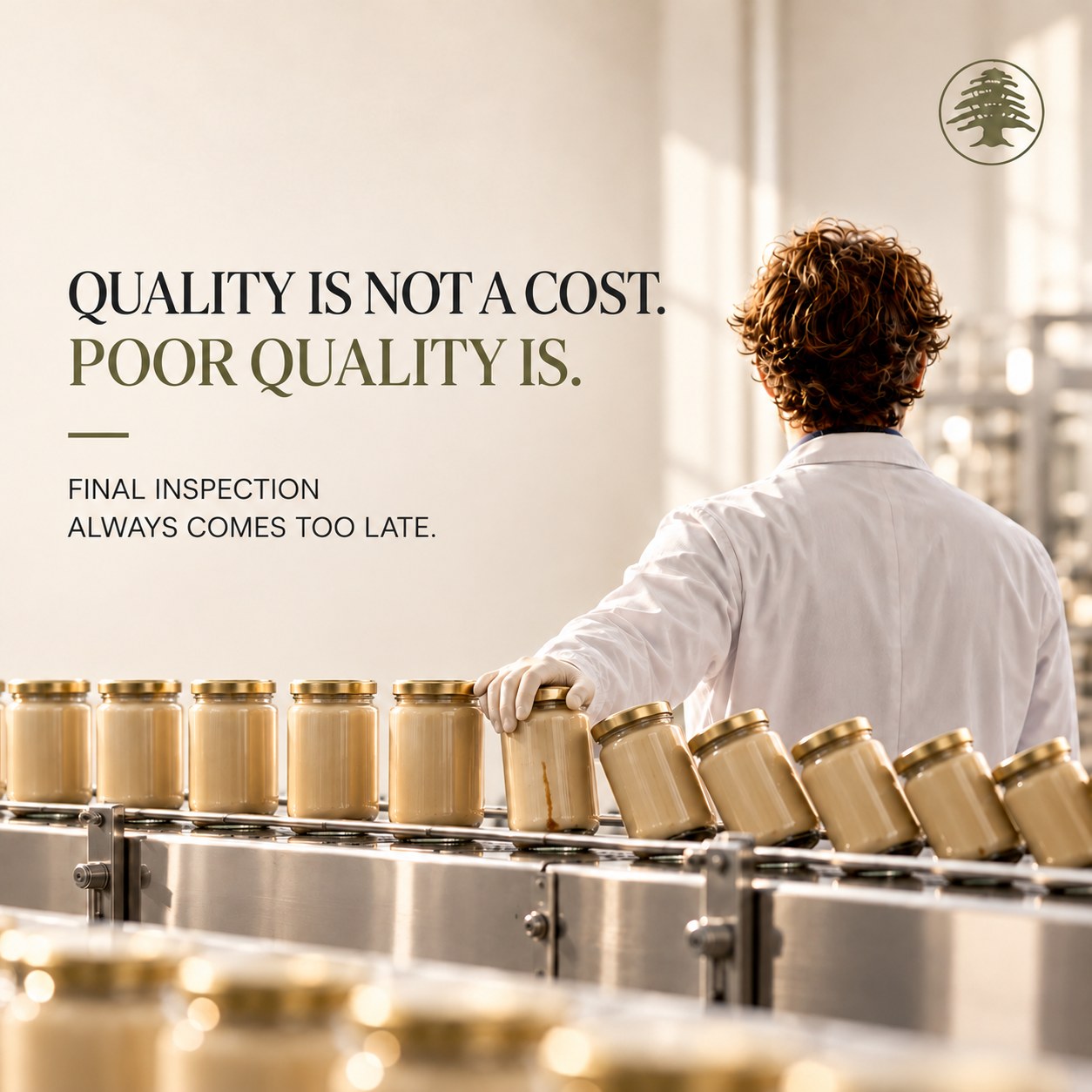 Quality control in production: quality is built upstream, not at the end of the line