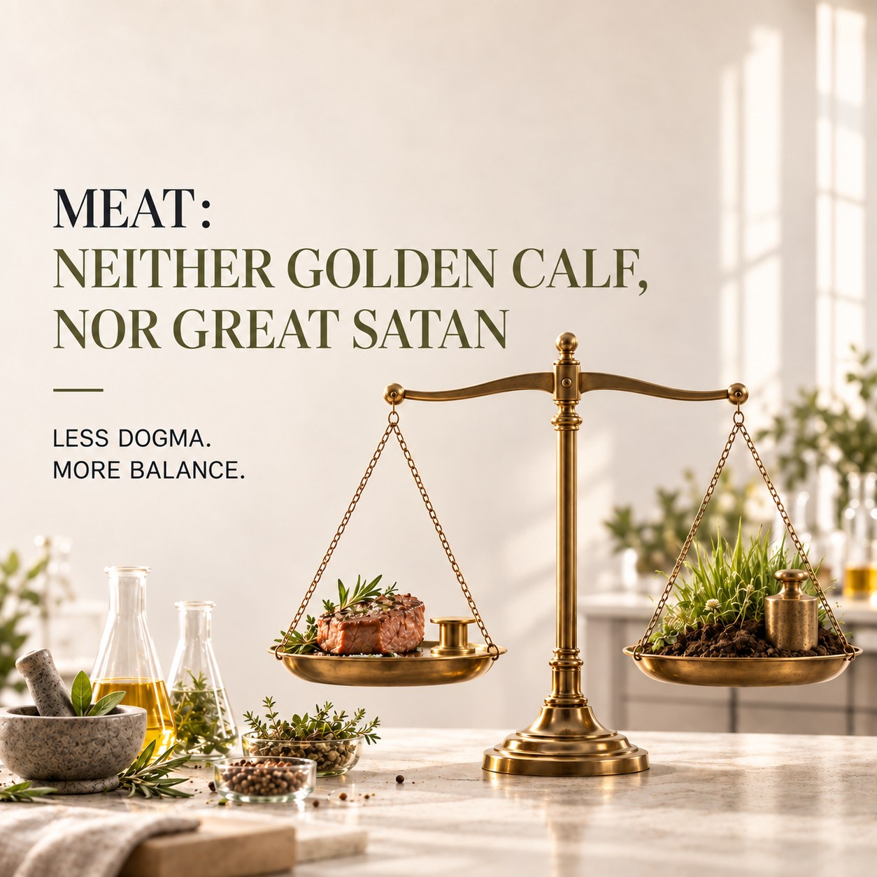 A cut of meat: neither trophy nor culprit, a food to produce better
